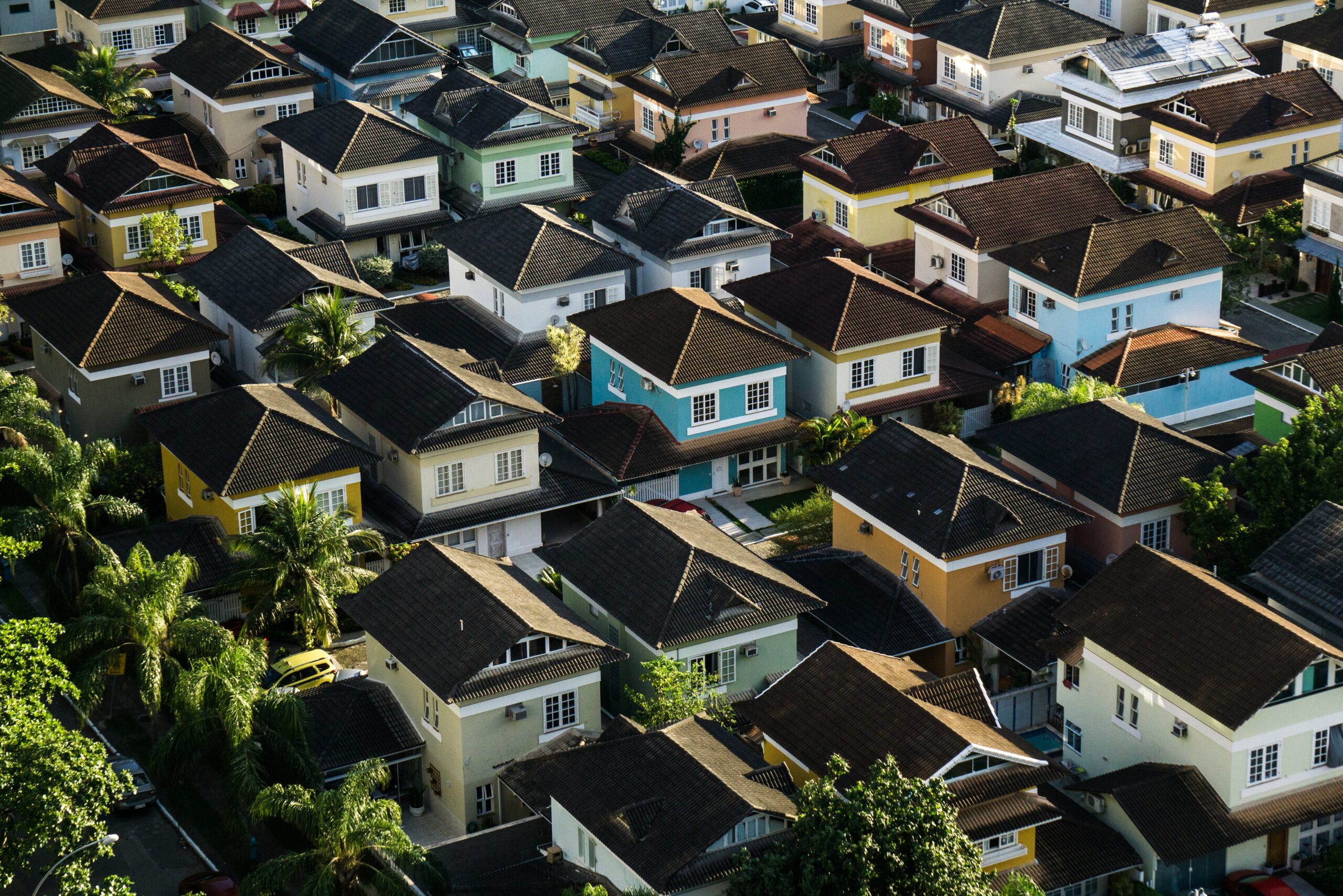 neighborhood of houses