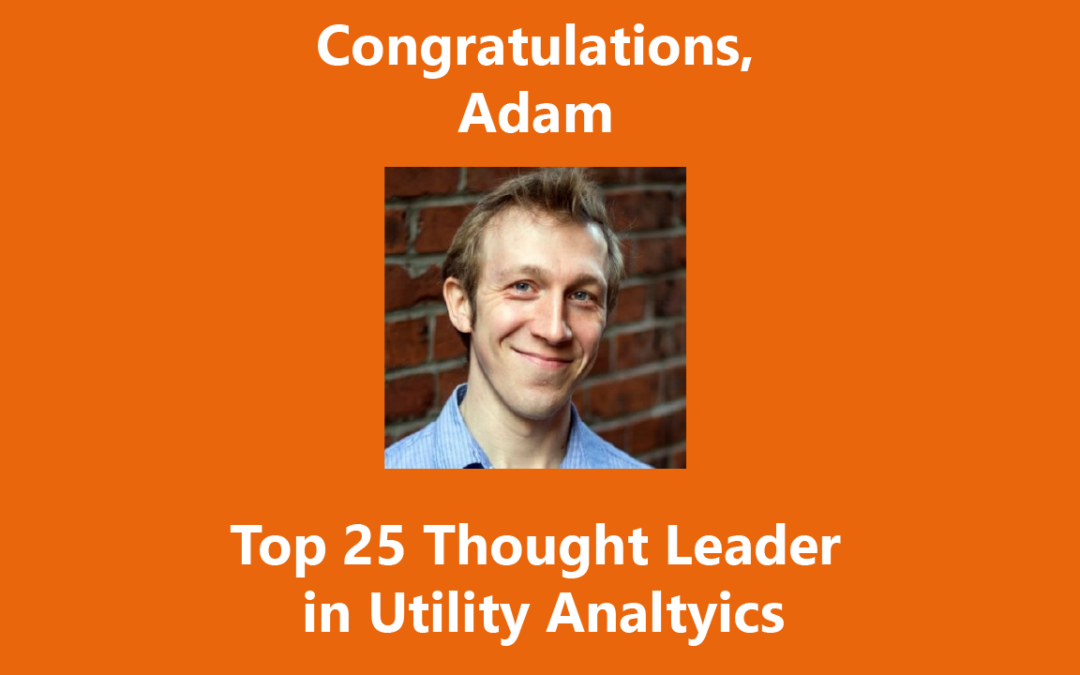 Adam Cornille recognized as a Top 25 Thought Leader in Utility Analytics