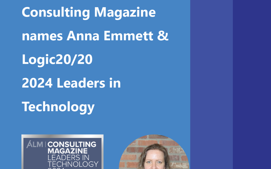 Consulting Magazine names Anna Emmett and Logic20/20 2024 Leaders in Technology