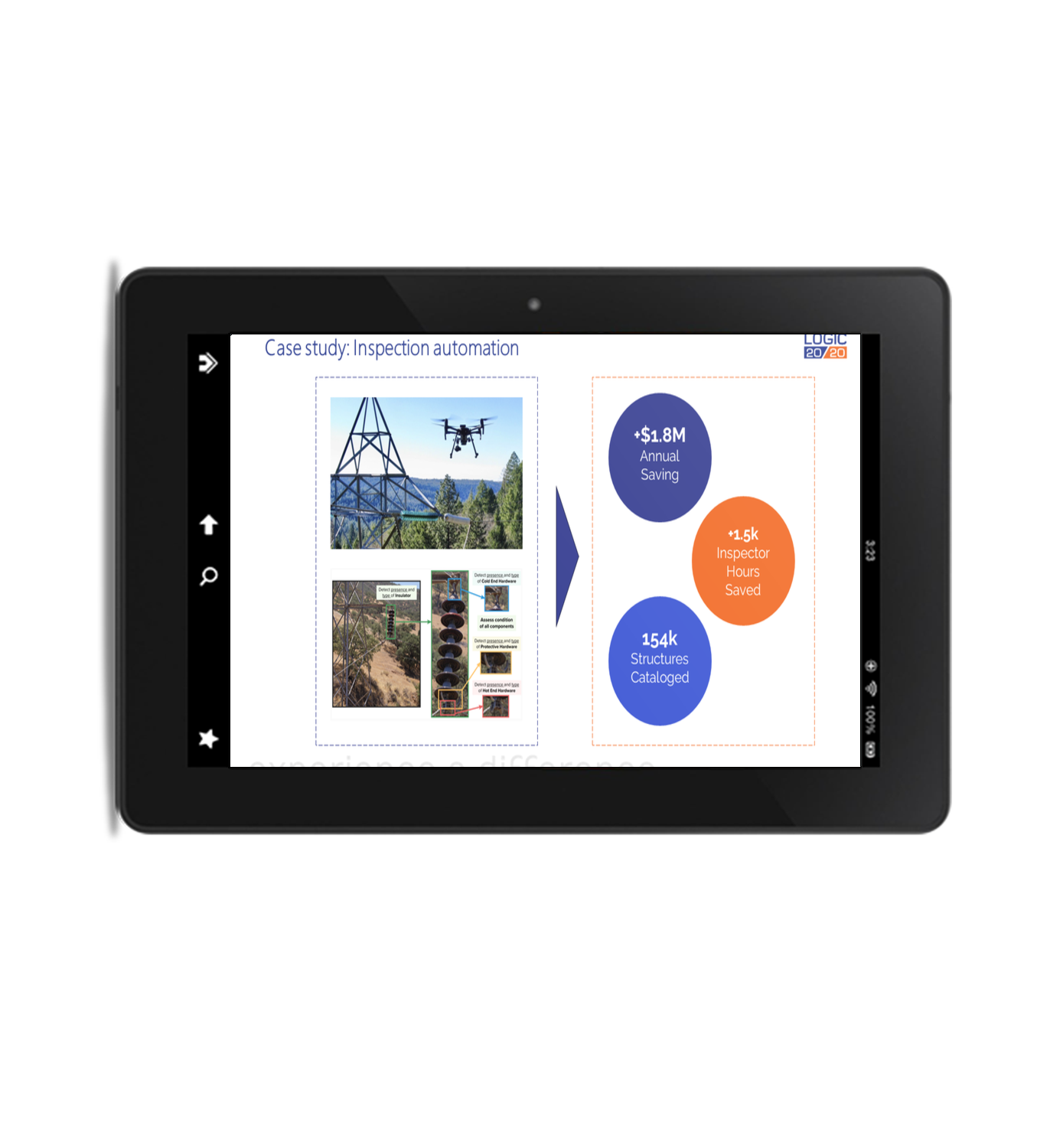 Asset Image Analytics webinar on a tablet