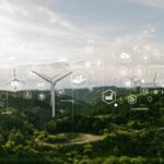 happy office team working with AI on laptop computers at a conference table