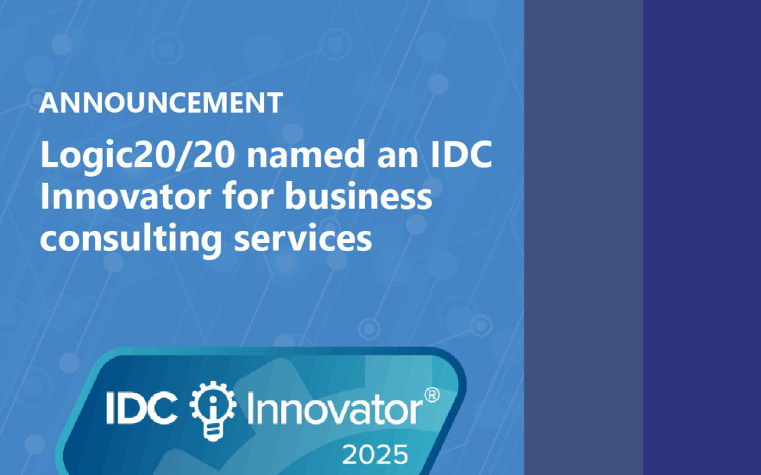 Logic20/20 named an IDC Innovator for business consulting services in the United States, 2025