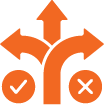 icon representing decision making