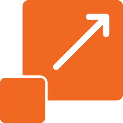 icon representing scalability