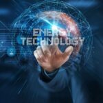 abstract image featuring the text "Energy Technology"
