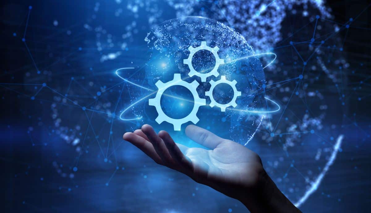 abstract image representing automation of human tasks